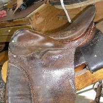 English Saddle Before Restoration